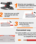 Instructions for Lever Wire Connector Set Bulk 30 Piece Mini Quick Connectors Push In 1 In 1 Out Butt Splice Inline Terminals