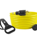 Heavy Duty L6 30 Generator Power Cord 25 Feet 7500 Watts All Weather Extension Cable L6 30P To L6 30R SJTW 10 Gauge 3 Conductor