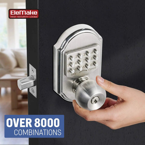 Keyless Entry Door Lock With Keypad And Deadbolt Stainless Steel 304 Mechanical Lock For Home Or Apartment Passcode Access