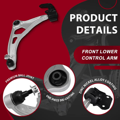 Upgrade Your Ride With This Awesome Frenzybro Front Lower Control Arm Kit Featuring Two Solid Control Arms And Integrated Ball Joints For Honda Odyssey Models From 2018 To 2026 Ensuring A Smooth Grip And Reliable Steering Performance Every Single Day. front lower control arm with ball joint, zinc alloy coating