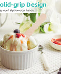 Top Shelf Food Safe Mini Popsicle Sticks For Crafting Great Treats Natural Untreated Wood Popsicle Poles in yogurt dessert