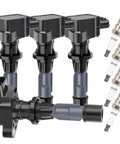 Full Set Of 4 Ignition Coils And 4 Iridium Spark Plugs For Mazda 3 3 Sport 6 CX7 MX5 Miata 2006 2013 With 2.0L 2.3L Engines