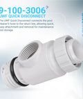 Universal Wall Fitting Quick Disconnect Replacement Part 9-100-3006 for Zodiac Pool Cleaners and Polaris 360 Vac Sweep.