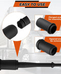 Anchor Pin Bushing Kit With 1-3/8 Inch Bushing And 7 Inch Short Driver For Heavy Machinery, Trucks And Trailers, showcasing flanged and tapered ends