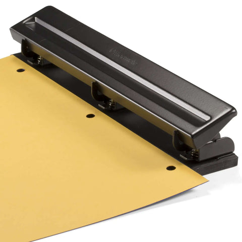 Three Hole Punch For Home Or Office No Fuss 8 Sheet Capacity Cuts 9/32 Inch Holes Through 20lb Paper Removable Chip Tray
