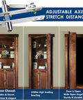 Heavy Duty Pivot Hinge Set With Magnetic Door Catch For Wood Doors And Secret Rooms Offering 360 Spin Capability And Stealthy Invisible Design Built Tough For Daily Grind - adjustable axis, high loading capacity displayed.