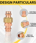 Pack Of 30 Copper Press Union Couplings 1x1 Inch Press To Connect Fittings For Copper Pipe Durable Copper Construction Details