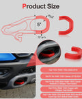 Dodge Ram 1500 Tow Hook Covers Red 2 Pack Easy Install Custom Fit Not Fit 1500 Classic Warlock 2500 3500 Diagram 2019-2026