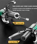Beefy Heavy Duty Gear Puller Kit With Hydraulic Power For Bearings And Gears, 3-jaw and 2-jaw setup shown with metal claws.