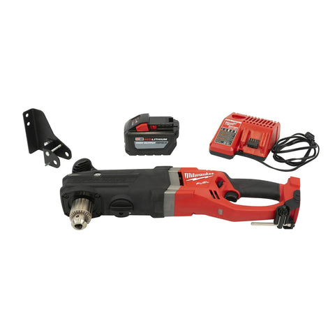 Heavy Duty Cordless Cable Puller Kit With 12 Ah Battery, featuring tool, battery, and charger for efficient wire running.