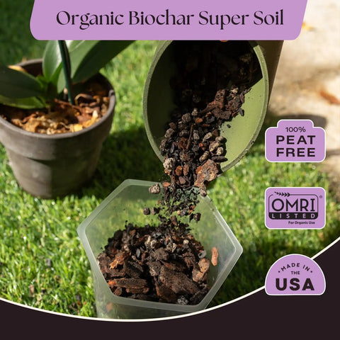 Orchid Potting Mix With Superior Aeration And Drainage For Thriving Orchids Peat Free Microbially Active Biochar Powered Soil