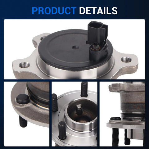 Rear Wheel Hub and Bearing Assembly for Ford Escape 2013-2019, C-Max 2013-2018, Lincoln MKC 2015-2019 5 Lug with ABS Sensor