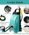 Quick Heat Up Yellow Steam Cleaner With Full Attachments For Multi-Spot Use 3000 Watt High Power Motor shows detailed features like adjustable size and ergonomic design.
