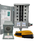 Backup Power Transfer Switch Kit 50 Amp With 10 Circuits Delivers 12,500 Watt Total Includes 25 Foot Cord And Outdoor Rated Inlet