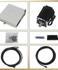 Beefed-Up 1000W 220V Servo Motor Kit with driver, CNC controller, and 10000 PPR encoder for engravers and milling machines