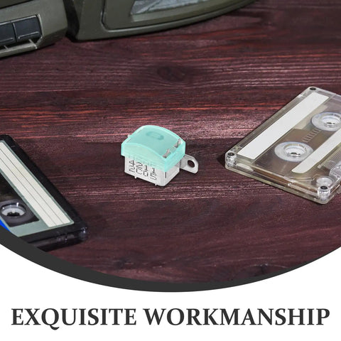 Metal Tape Deck Head Dual Channel Replacement for Cassette Players and Vintage Recorders, Universal Fit, Includes Integrated Support Frame and Button Components, shown on table