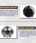 Rear Wheel Bearing And Hub Assembly 512326 2 Pack For Kia Sorento 2011 To 2015 Hyundai Santa Fe 2007 To 2020 Veracruz 2007 To 2012 With 5 Lug ABS Rear Wheel Hub Replacement displayed