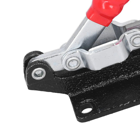 Heavy Duty Push Pull Toggle Clamp With 390 Kg Force For Steel Workholding CNC And Welding Fixture Jobs Super Grip Handle detail close-up