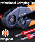 Ultimate Ferrule Crimping Tool Kit For Pros With Wire Stripper And 1265 Pcs Connectors Including Single Twin Terminals AWG 28 To 5 For Solid Heavy Duty Electrical Wiring Projects That Are Super Easy To Use hexagonal crimping tool with wire ends