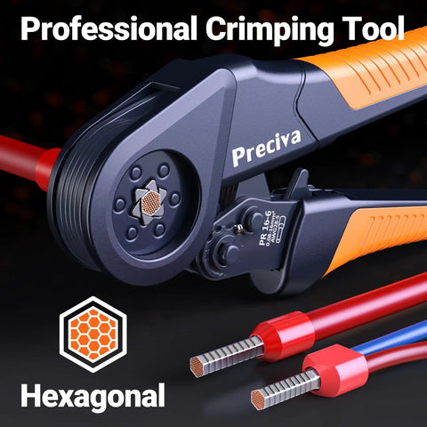 Ultimate Ferrule Crimping Tool Kit For Pros With Wire Stripper And 1265 Pcs Connectors Including Single Twin Terminals AWG 28 To 5 For Solid Heavy Duty Electrical Wiring Projects That Are Super Easy To Use hexagonal crimping tool with wire ends