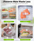 Cordless Handheld Food Vacuum Sealer With 30 Reusable Bags, Compact Portable Saver For Sous Vide, Meal Prep, Meats And Veggies, Fast 5 Second Seal, 1800mAh Rechargeable Battery, Keeps Freshness Up To 6x Longer in fridge and freezer.