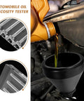 Engine Oil Comparator Tool And Transmission Oil Viscosity Tester With Acrylic Stand For Gearhead Friendly Accurate Car Maintenance And Quality Testing