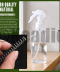 Hand holding a small compression spring with a spray bottle in background, Mini Stainless Steel Compression Springs Kit 100Pcs 5 Size Assortment