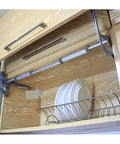 Translational Lift Up Cabinet Door Hinge Mechanism For 60 To 90 Cm Cabinets With 250N Beefy Spring on open wooden cabinet