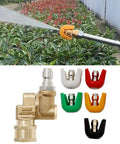 Pivoting Coupler Kit With Nozzle Tips For Pressure Washers Pro Grade 4500 PSI One Quarter Inch Quick Connect Replacement cleaning plants