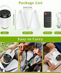 2 In 1 Camping Fan And LED Lantern For Outdoors Portable Hanging Ceiling Fan With Light components and package