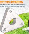 Spindle Pulley Hub Kit Heavy-Duty Compatible With Toro Z Master Mowers, triangular metal hub with bolt holes