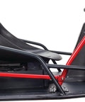 Side view of Crazy Cart XL Drifting Ride On Toy With High Torque Chain Driven Motor, Powder Coated Steel Frame, Drift Bar.