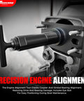 Close-up of Pro Grade Marine Gimbal Bearing Puller And Engine Alignment Tool Kit for Alpha Bravo OMC Volvo Sterndrive.