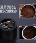 Game Changing Wdt Espresso Distribution Tool With Ten Precision Stainless Steel Needles Tailored For 51mm 53mm 54mm And 58mm Portafilters to break up clumps before and after.