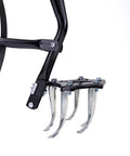 High Wheel Tubular Cultivator With Comfort Handle 3 Position Adjustable Depth Quick Change Implements steel tines and frame