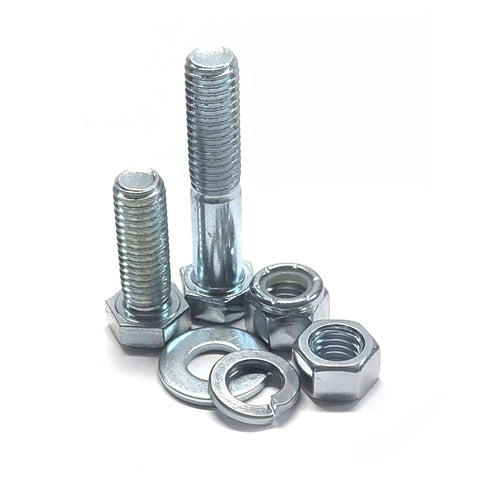 All In One Metric Coarse Hardware Kit With 3,610 Pieces Including Hex Cap Screws, Hex Nuts, Nylon Locknuts, Washers, And A 40 Hole Metal Bin