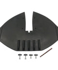 Black Whale Tail Hydrofoil Stabilizer for 40 to 300 HP outboard engines with mounting hardware