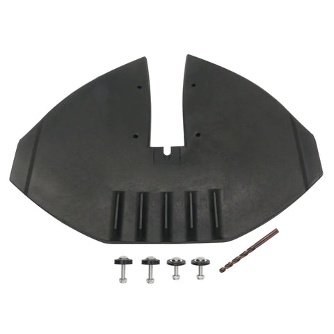 Black Whale Tail Hydrofoil Stabilizer for 40 to 300 HP outboard engines with mounting hardware