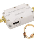Low Noise RF Amplifier 10 MHz To 6 GHz 20 DB LNA With High Flatness SMA Female Output, aluminum housing, USB-C cable included