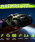 1:18 Scale RC Monster Truck For Kids 4 To 12 All Terrain Off Road Remote Control Car With LED Lights And Spray Fog on sand dune