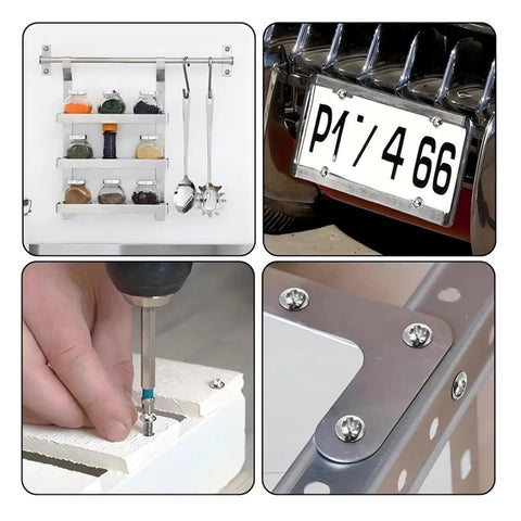 Heavy Duty Hollow Wall Anchors Kit With M4 M5 M6 M8 Petal Jack Nuts And Expansion Screws, Drywall Anchors With Screws M8x30mm 30pcs, High Load Capacity, Easy Install For Shelves, Hangers, And DIY Projects