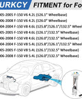 Diagram showing electric fuel pump module with sending unit installation for Ford F150 2004-2008, V6 4.2L/V8 4.6L/5.4L, OE Replacement E2434M.