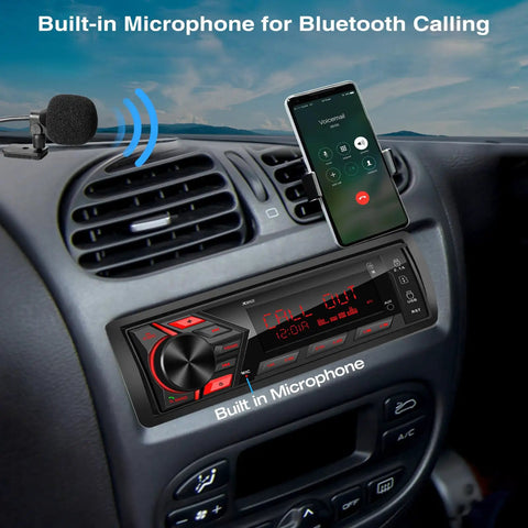 All In One Bluetooth Car Stereo For Marine Use That Slaps With Single Din LCD Display MP3 Player FM AM Receiver