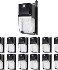 12 Pack LED Wall Pack Lights With Dusk To Dawn Photocell, 18W 1980 Lumens, 5000K Cool White, IP65 Waterproof Outdoor Security Lighting