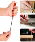 Rock Solid 2.8mm Carpenter Pencil Lead Refills 36 Piece Bulk Pack used for precise marking with scribe tool in woodworking.