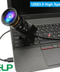Legit Crisp 4K USB Camera Rock Solid Sixty Frames Output with adjustable zoom on a laptop keyboard.