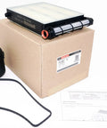 Premium Fuel Filter For Your Car Keeps Harmful Particles Out Of Your Fuel System To Extend Engine Life shown with packaging