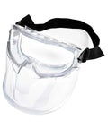 All-Day Anti-Fog Safety Goggles With Full Face Shield For All-Day Eye Protection, Scratch-Resistant Polycarbonate Lenses Delivering 99.9% UV