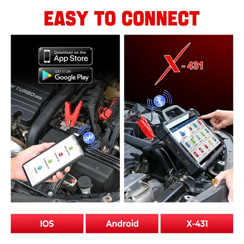 BST 360 Battery Tester With Bluetooth, 100 To 2000 CCA Load Test, cranking and charging analysis, smartphone app connection