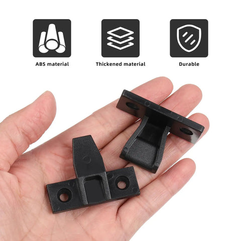 Quick Snap Nylon False Front Cabinet Clips For Furniture Panels 10 Pack Black Hidden Push On Trim Connectors With Screws No Fuss Dead Simple Quick Install Hardware